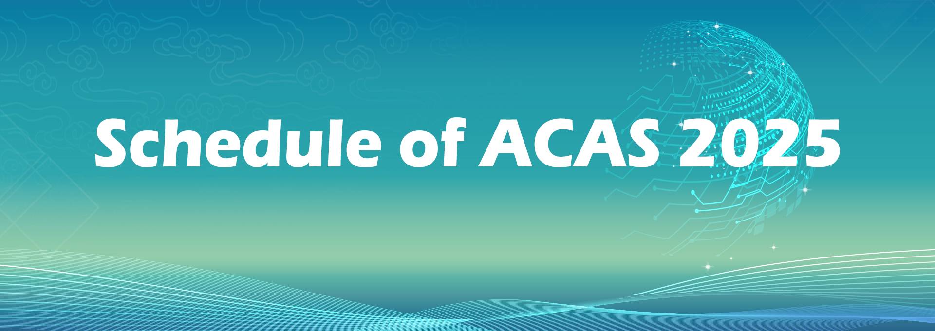 Schedule of ACAS 2025